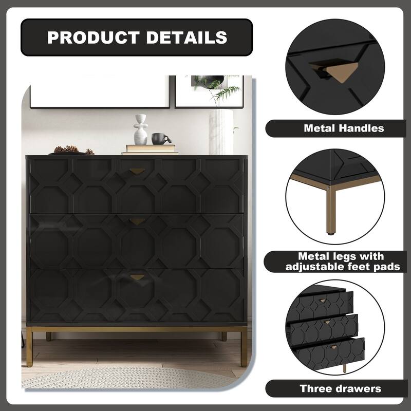 3 drawers cabinet