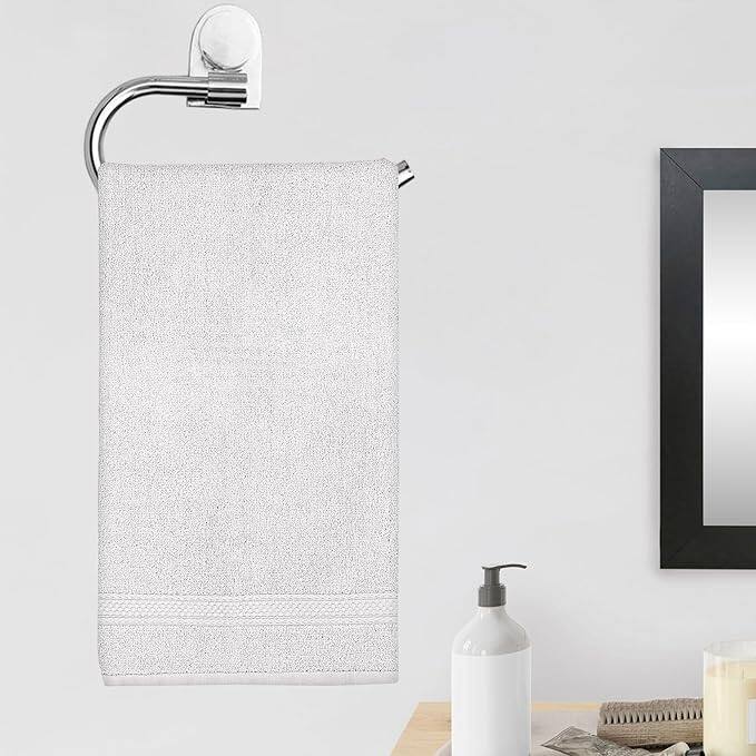 A1HC Hand Towel 6 Piece Set, 500 GSM Duet Technology 100% Ring Spun Cotton, Ultra Soft, Quick Dry, (16"x28")
