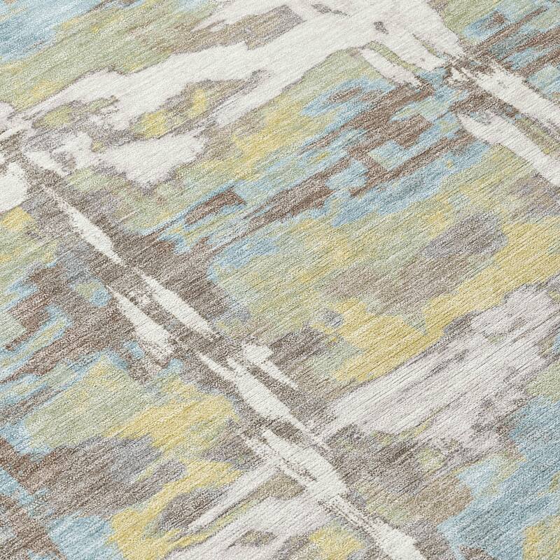 Machine Washable Indoor/ Outdoor Casual Fowler Chantille Rug