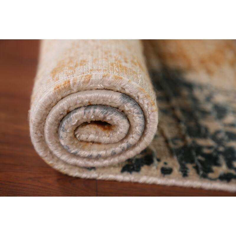 Contemporary Abstract Oriental Foyer Rug Hand-Knotted Wool Carpet - 2'0"x 3'0"