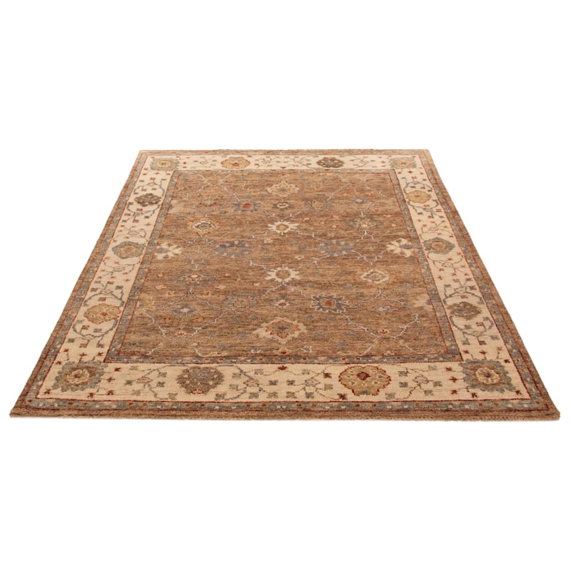 ECARPETGALLERY Hand-knotted Jules Serapi Brown Wool Rug - 7'11 x 9'6