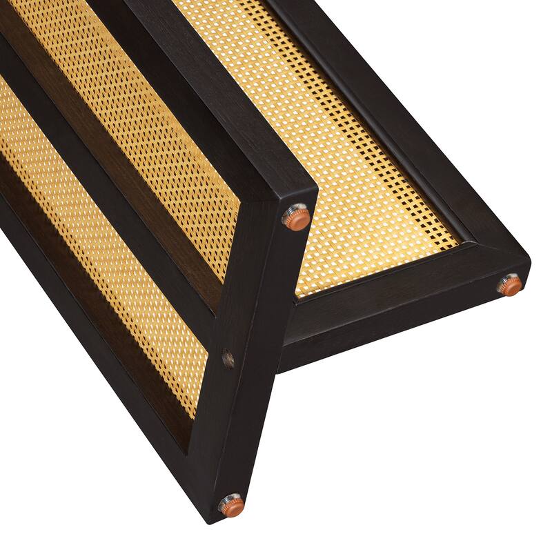 Rattan Console Entryway Table, Narrow Table with Storage for Entrance