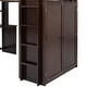 preview thumbnail 45 of 56, Twin size Loft Bed with Drawers, Desk and Wardrobe, Space-saving, White