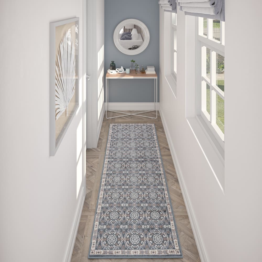 Hamilton Traditional Damask Indoor Area Rug
