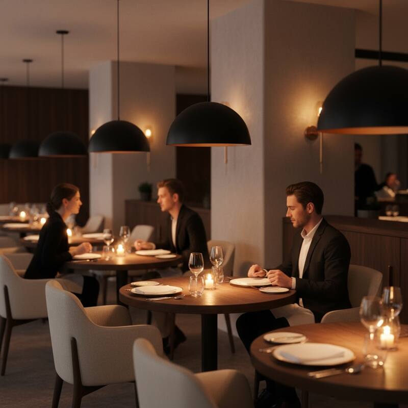 24 Inch Integrated LED Pendant Light Dimmable 5 Color Temperature Selectable - Black