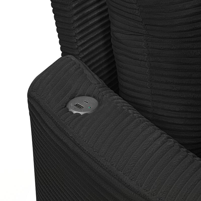 102.3" Sofa Bed Upholstered Sofa Couch with Deep Seat and USB Ports for Living Room