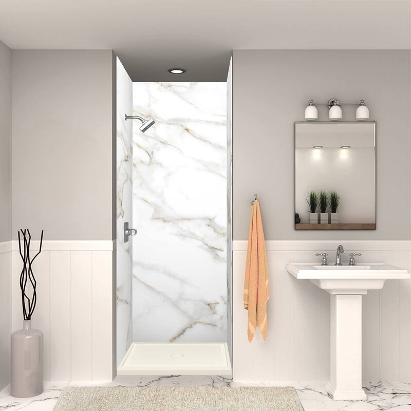 Transolid FSL3636C FSL-Series 36" x 36" Square Shower Base with Single - Cameo