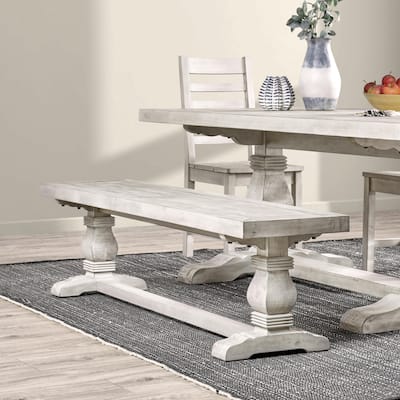 Quincy 66" Bench in Nordic Ivory by Kosas Home