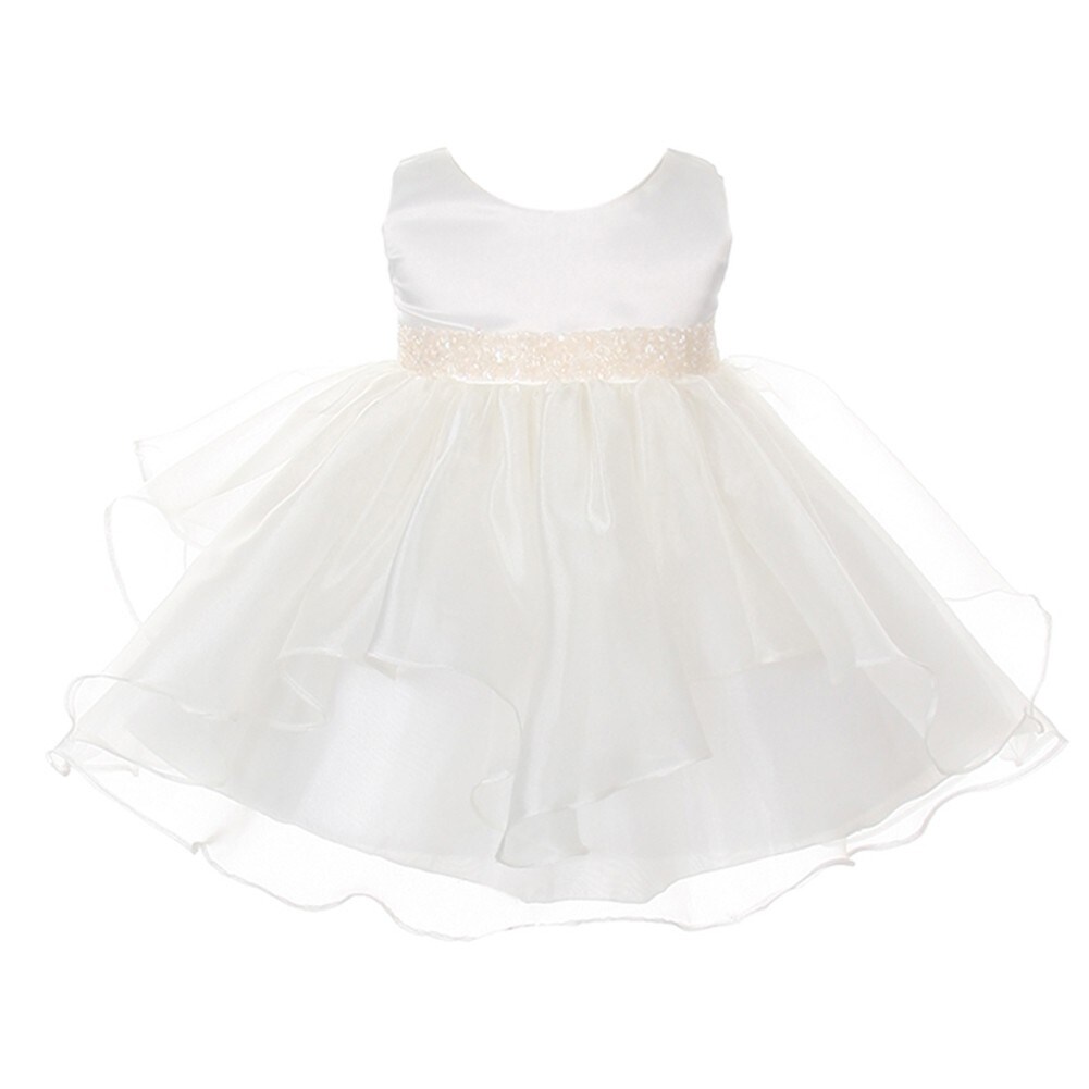 ivory organza flower girl dresses