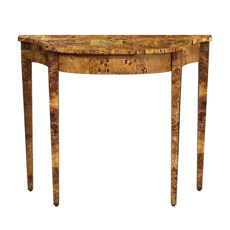 Chester Burl 36" Console Table - Traditional Burl