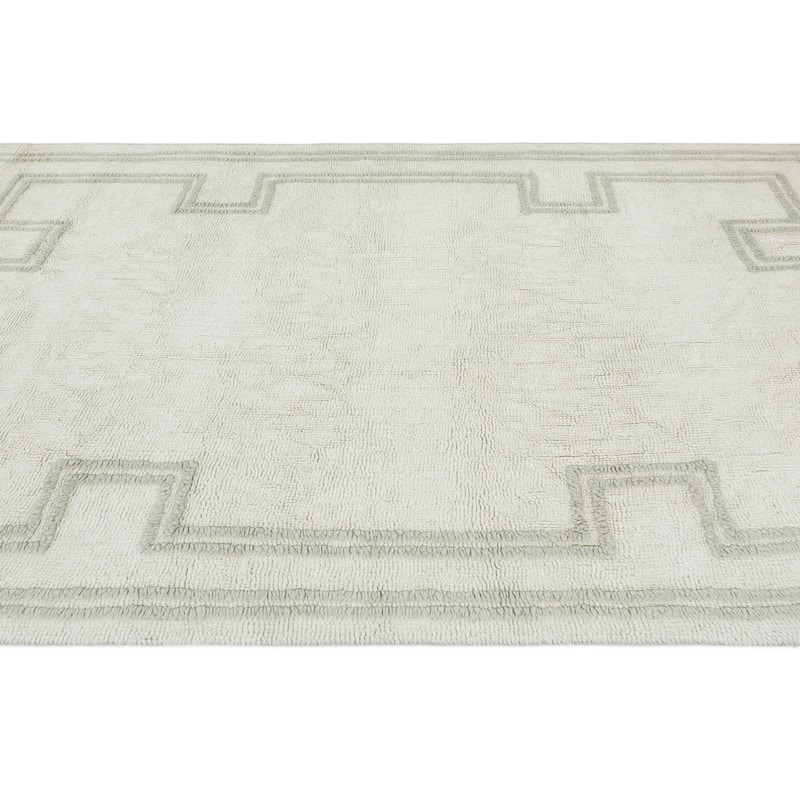 Terra by Obeetee Turin Border Gray Rug