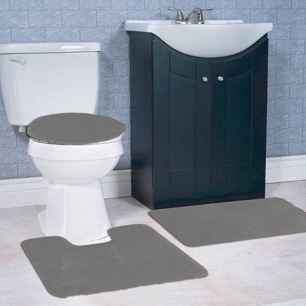 Imperial 3-Piece Plush Non-Slip Bath Rug Set