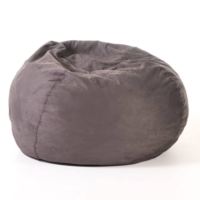 Madison Faux Suede 5-foot Beanbag Chair by Christopher Knight Home