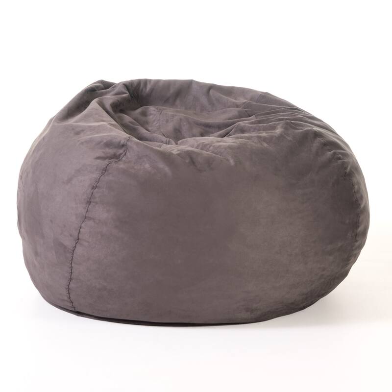 Madison Faux Suede 5-foot Beanbag Chair by Christopher Knight Home
