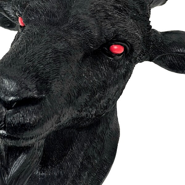 Black Baphomet Lucifer Goat Head Sabbatic Occult Wall Hanging