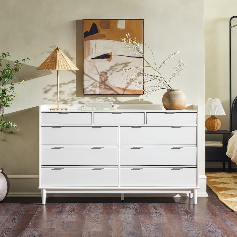Middlebrook Modern Gallery Top Solid Wood Dresser