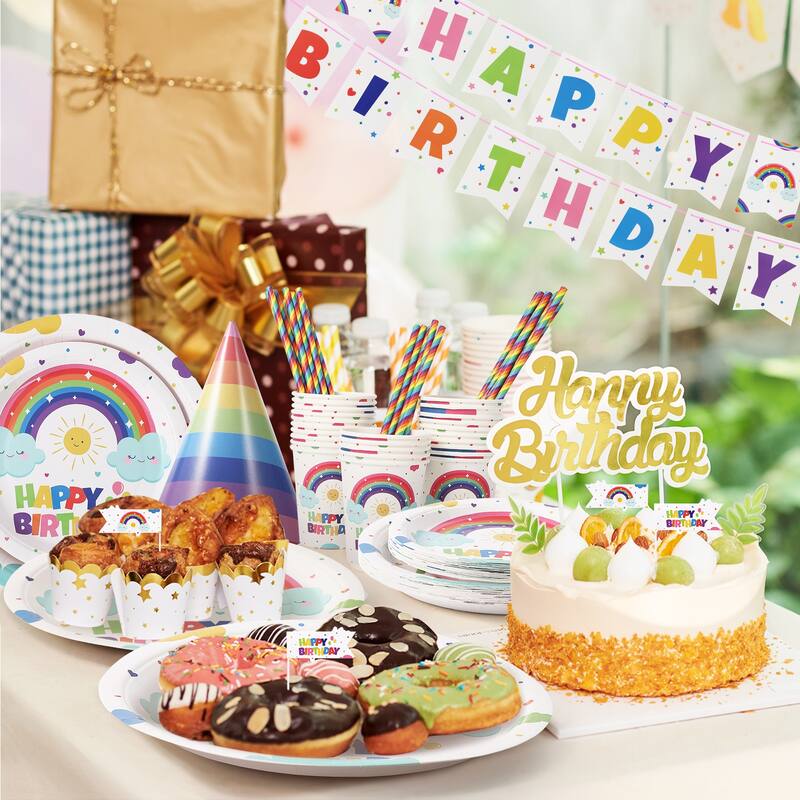 151 Pcs Birthday Tableware Set Serve 25