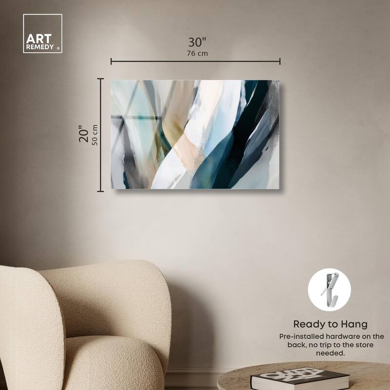 Sweeping Forms II Acrylic by Art Remedy, Ready to Hang