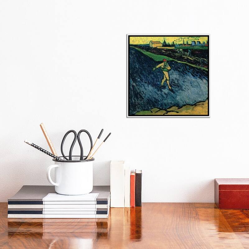 iCanvas "The Sower, 1888 " by Vincent van Gogh Framed Canvas Print