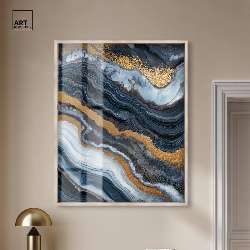 Acrylic Flow I Shadowbox by Art Remedy