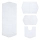 preview thumbnail 3 of 165, Waterford Collection 100% Cotton Non-Slip Bathroom Rug Set, Machine Washable Bath Rug, 4 Piece Bath Mat Set with Contour