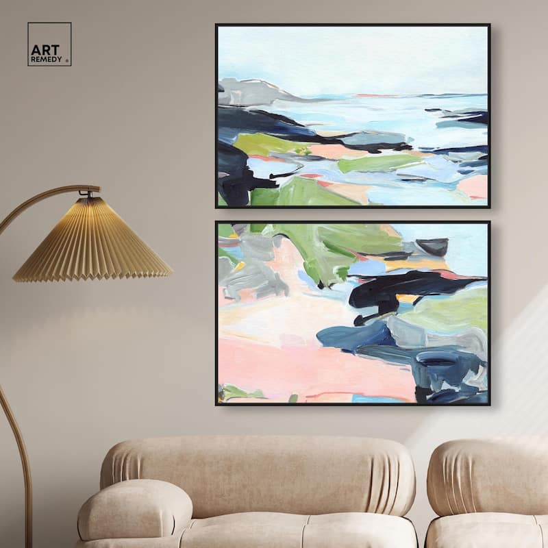 Between Seasons I Canvas Set of 2 by Art Remedy