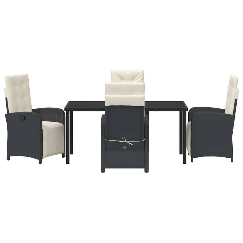vidaXL Garden Dining Set with Cushion Poly Rattan
