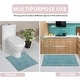 preview thumbnail 28 of 58, Classy Bathmat Collection 100% Cotton Non-Slip Bathroom Rug Set, Machine Washable Bath Rug, 5 Piece Bath Mat Set with Contour