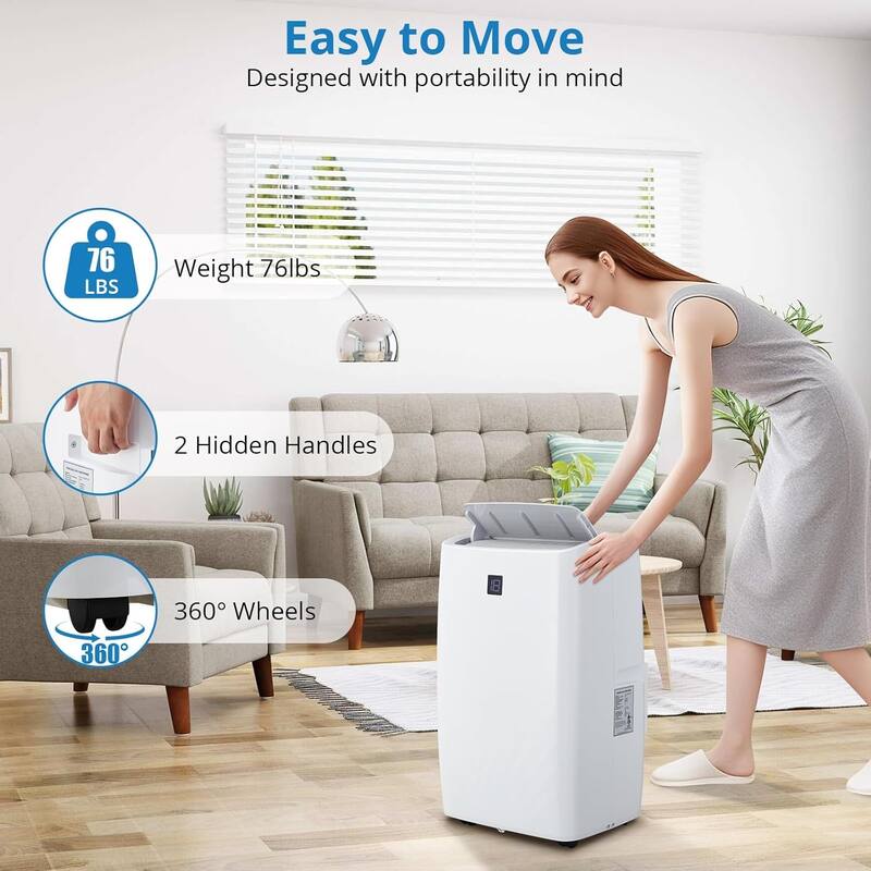 Portable Air Conditioner , 3-IN-1 Quiet Portable AC Unit with Remote Control