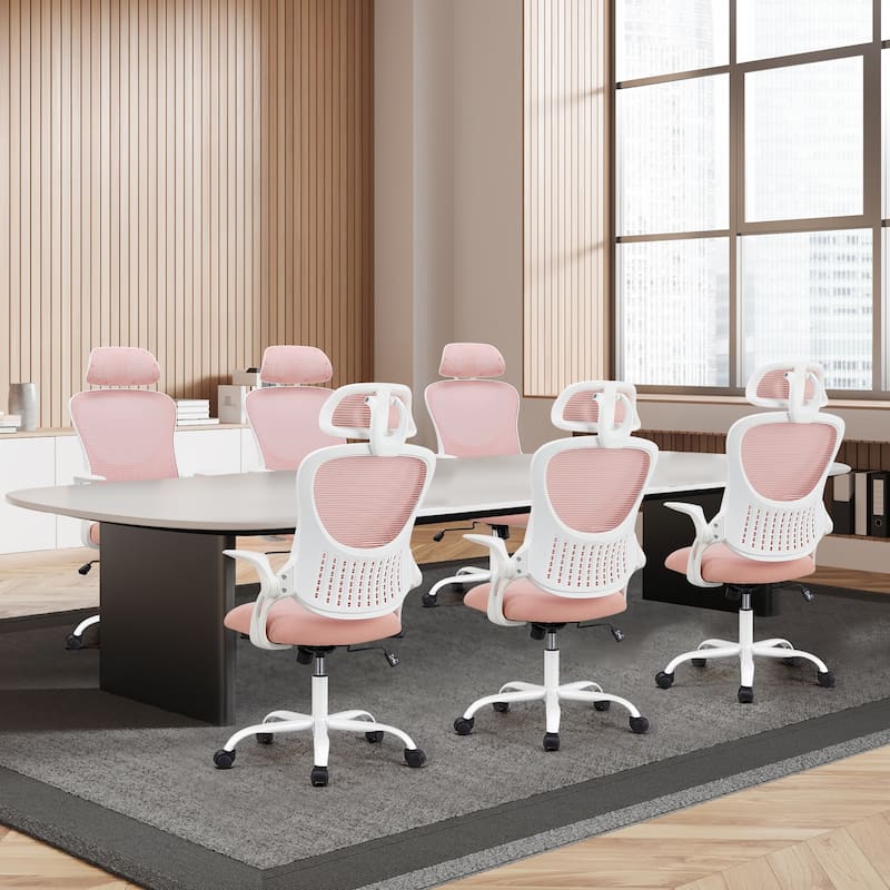 Ergonomic Mesh Office Desk Chair with Adjustable Headrest
