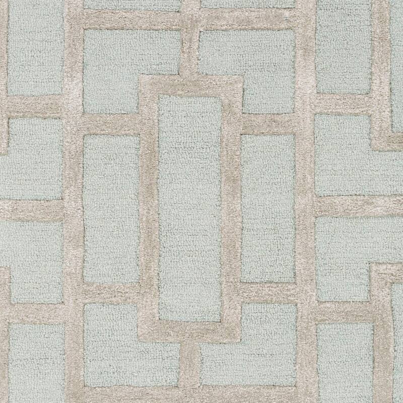 Hand-tufted Thaxted Geometric Wool Area Rug