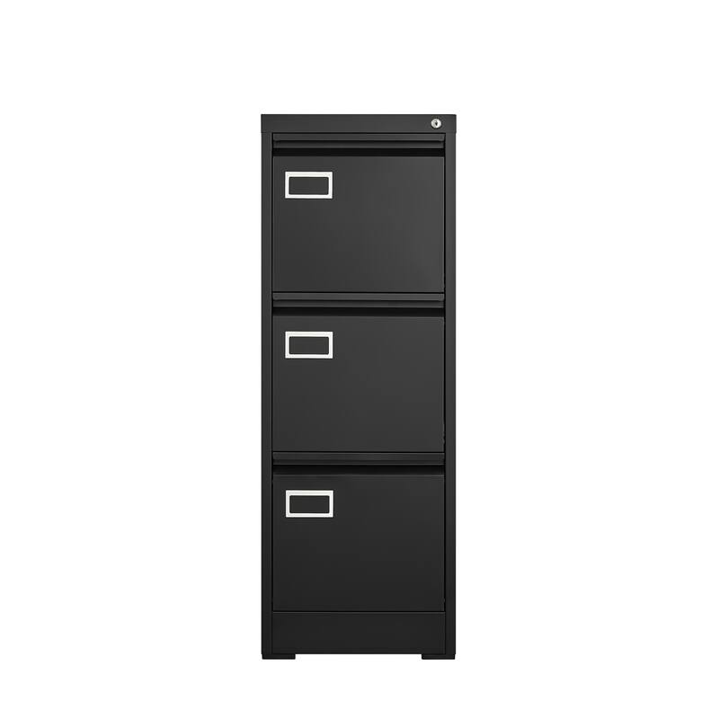 3 Drawer File Cabinet with Lock,Two Drawer Filing Cabinet,Vertical Metal File Cabinet for Home Office Organizer Storage Cabinet