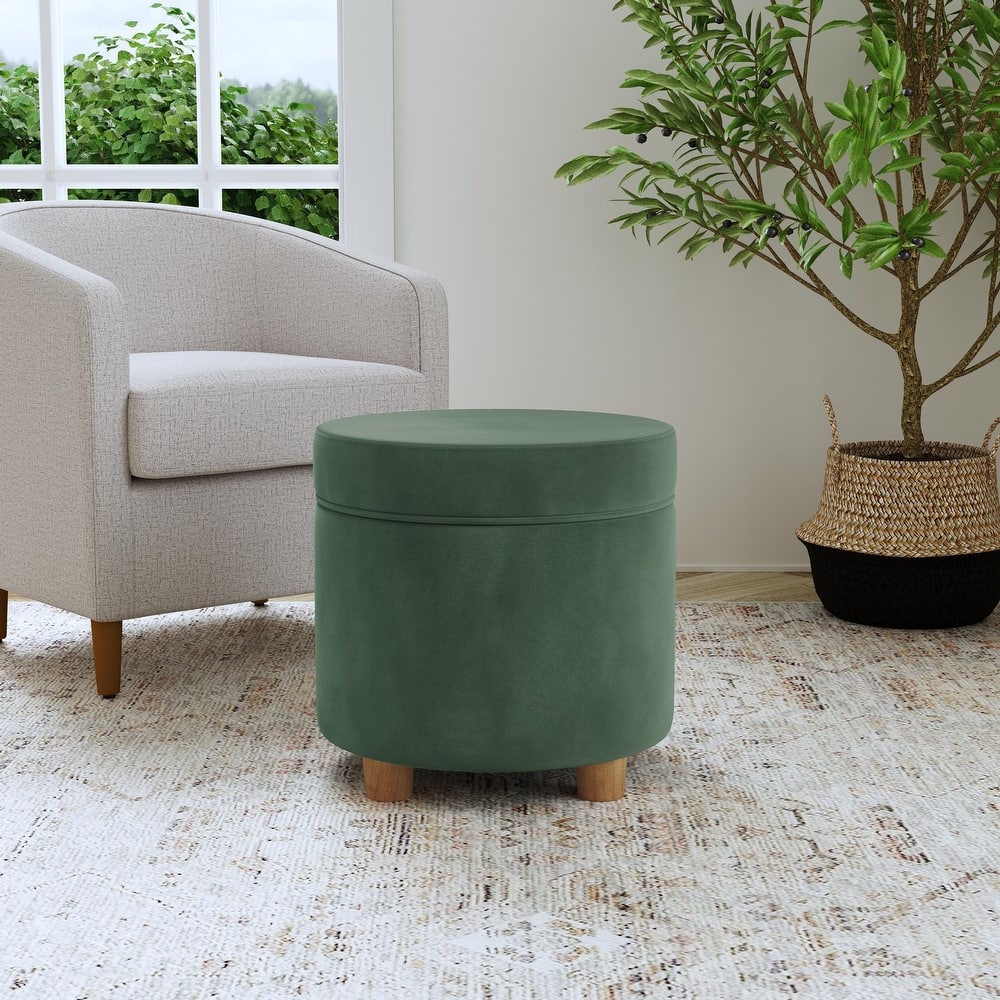 Porch & Den Parkchester Round Storage Ottoman