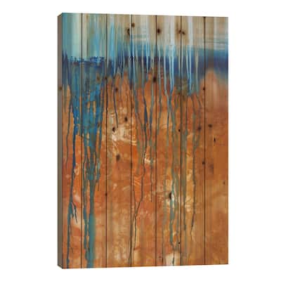 Like The Deserts Miss The Rain Print On Wood by Heather Offord - Multi-Color