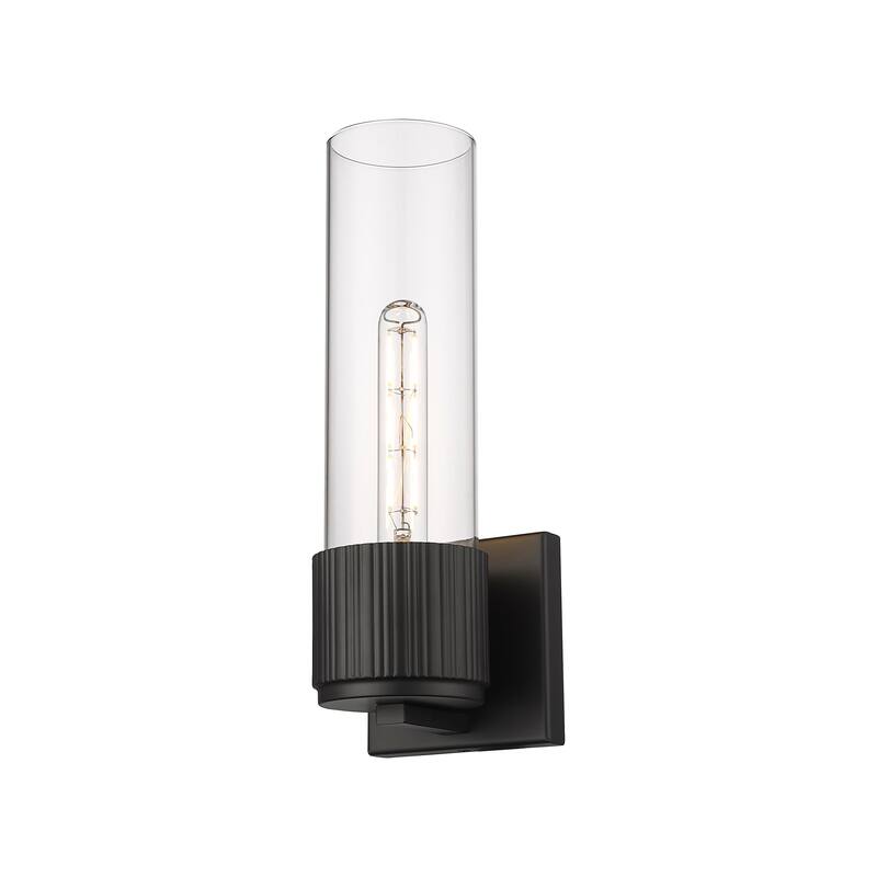 Innovations Lighting Bolivar - 1 Light 12" Wall-Mounted Sconce - Clear/Matte Black