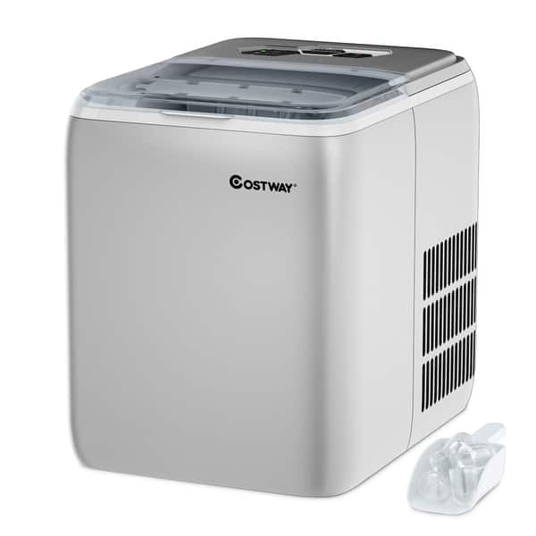 Costway Portable Countertop Ice Maker Machine 44lbs 24h Self Clean On Sale Overstock 29348503