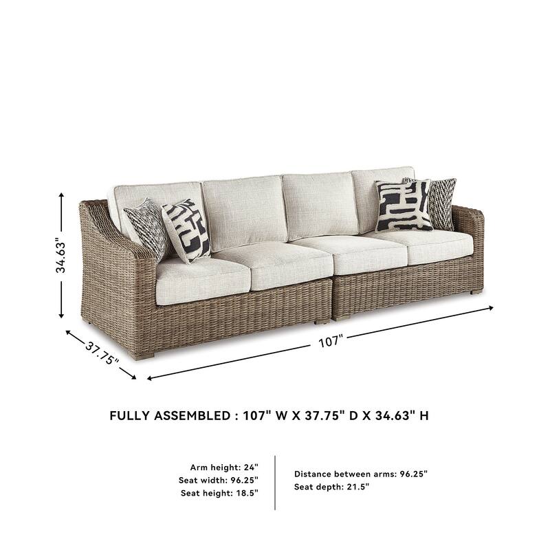 Beachcroft Outdoor Left and Right Arm Facing Loveseats