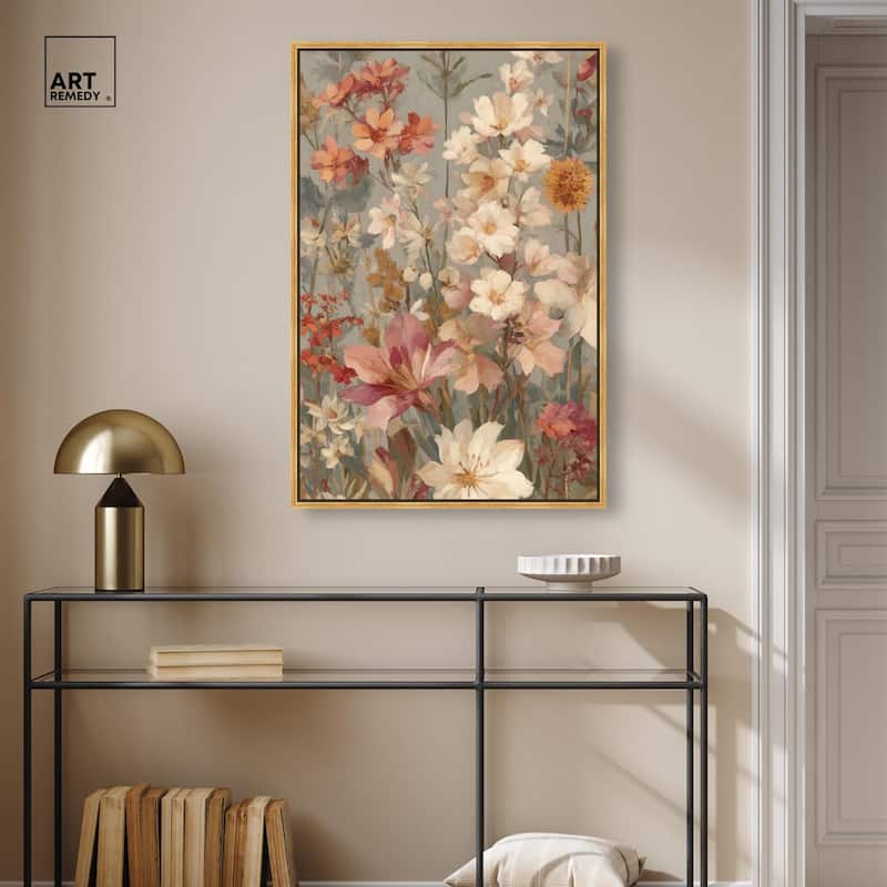 Soft Cream Wilds Canvas by Art Remedy