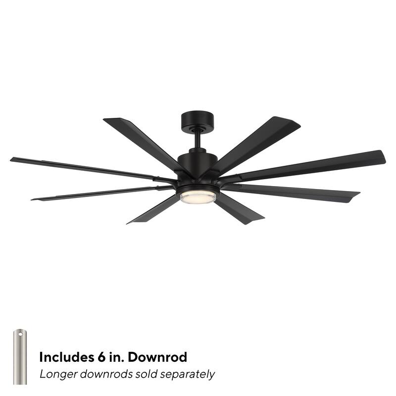 Size Matters Indoor or Outdoor 8-Blade 65in Smart Ceiling Fan - 65