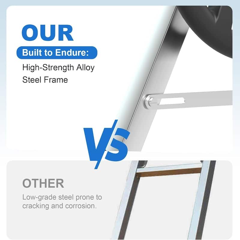 Aluminum Pool Cover Reel 21-ft Easy Crank System Rust-Resistant for Inground Solar Covers - 21FT