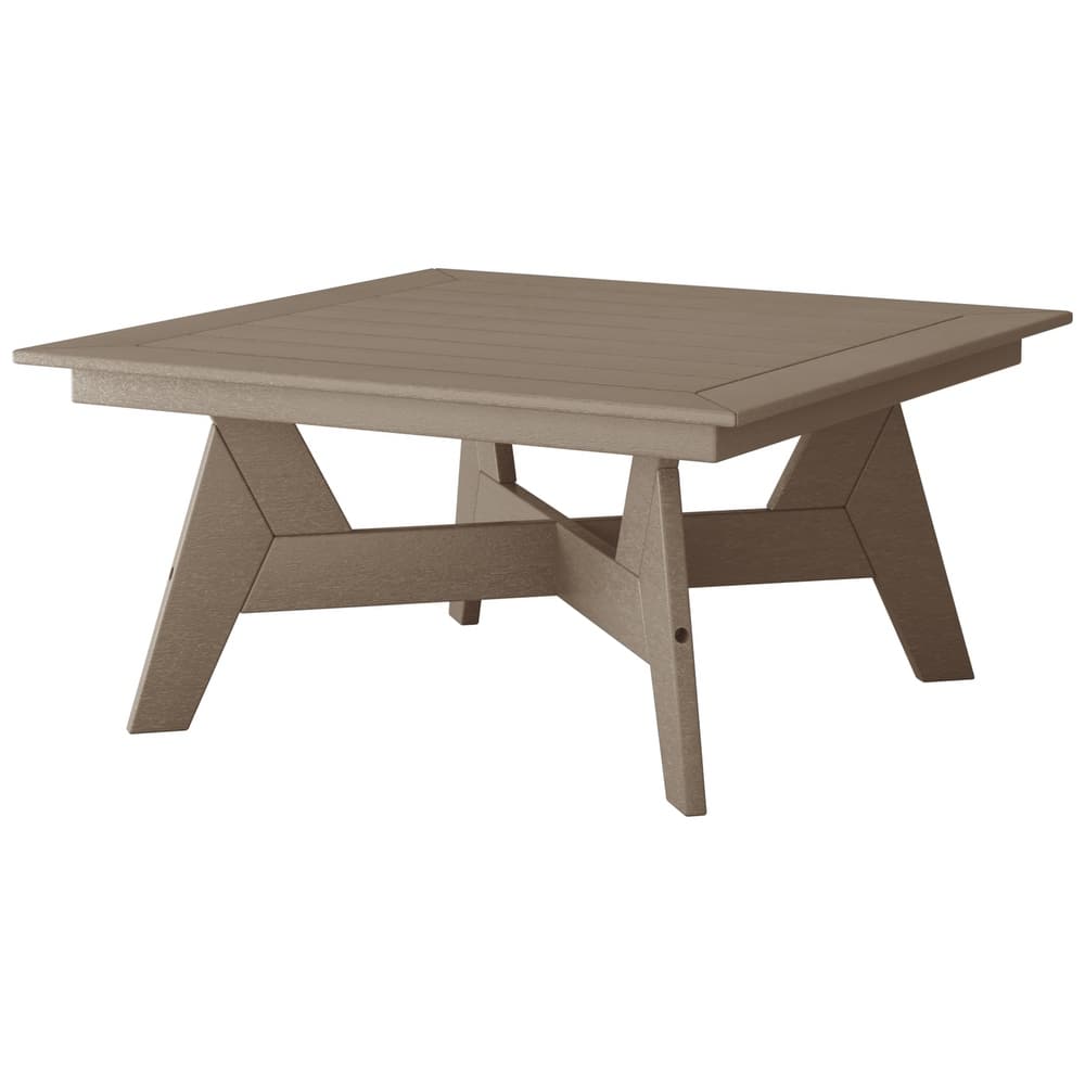Birchwood All Weather HDPE Outdoor Patio 37 Inch Square Conversation Table