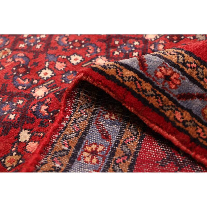 ECARPETGALLERY Hand-knotted Andelz Red Wool Rug - 2'11 x 10'7