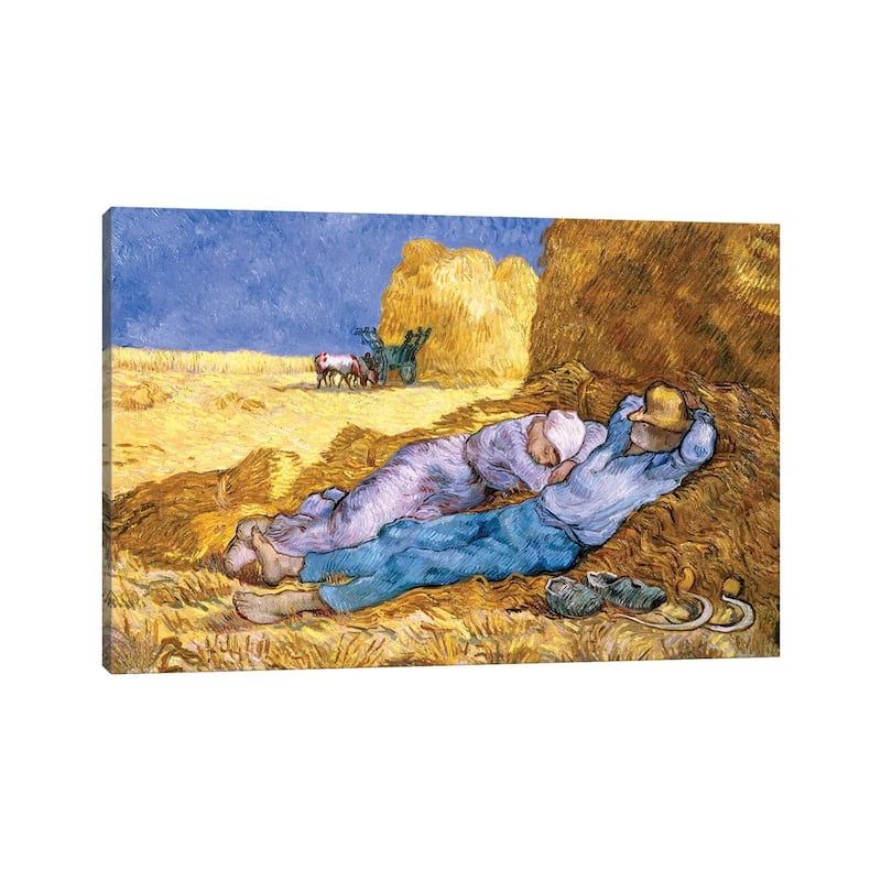 iCanvas "Noon, or The Siesta, after Millet, 1890 " by Vincent van Gogh Canvas Print