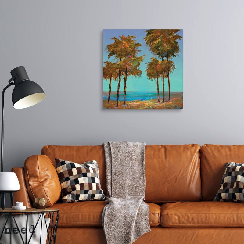Seaside Sunset by Michael Tienhaara Canvas Art Print