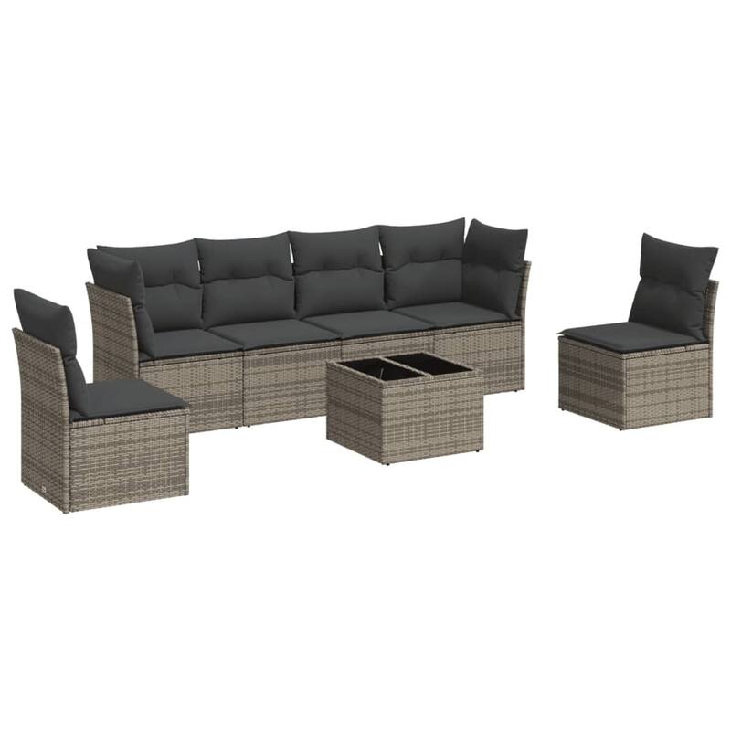 vidaXL Garden Sofa Set Grey - 21.7 x 21.7 x 14.6