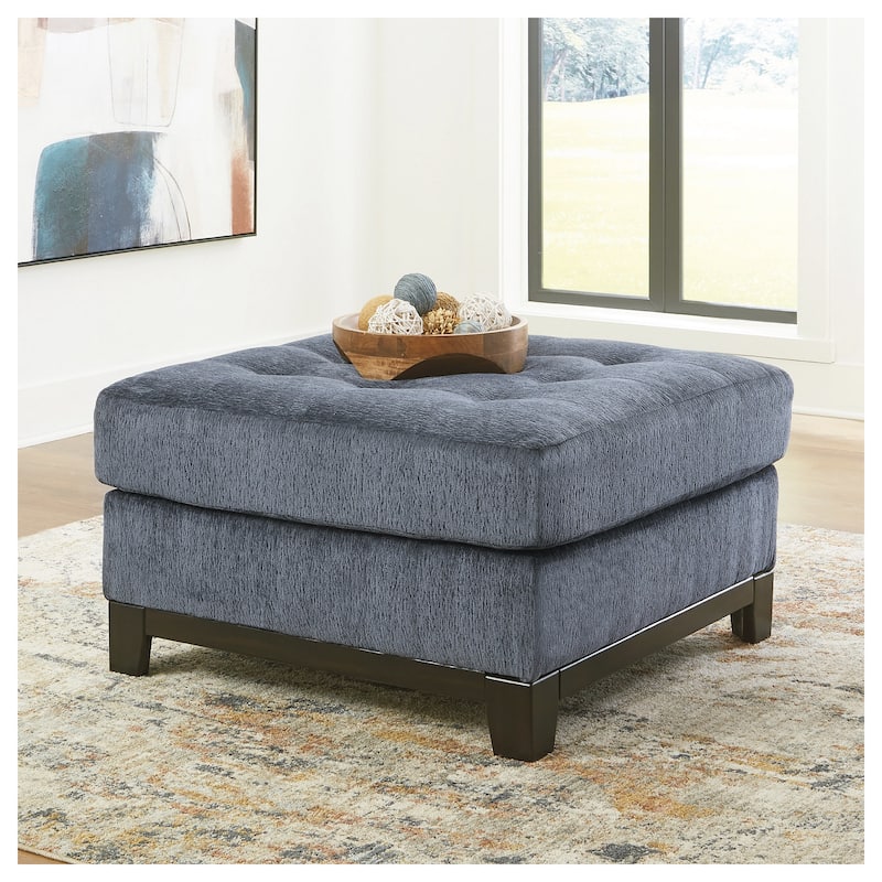 Signature Design by Ashley Maxon Place Oversized Accent Ottoman - Navy
