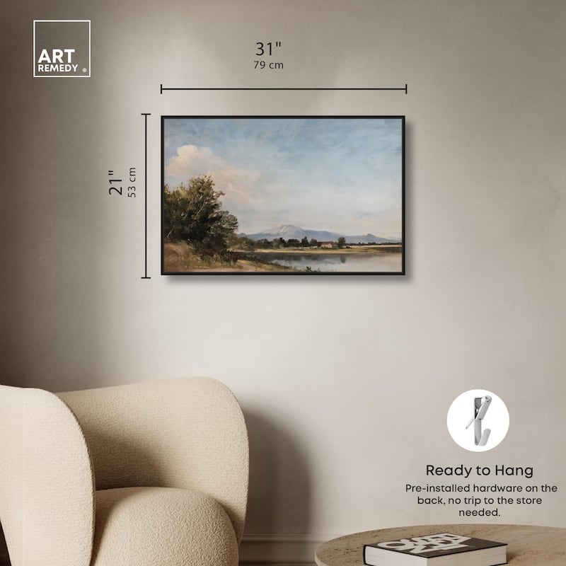 Hilltop Tower View III Canvas by Art Remedy