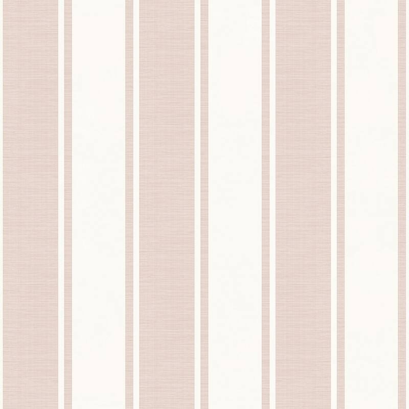 Galerie Wallcoverings Italian Classics 4 Collection Embossed Classic Stripe Design Vinyl on Non-woven Matte Wallpaper Roll - 33 feet x 21 inches - Pink