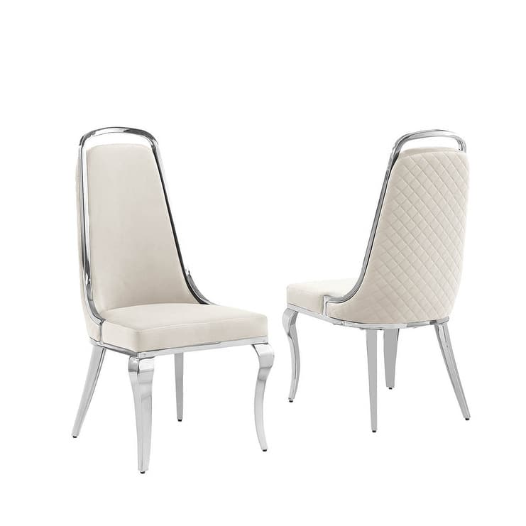 Best Quality Furniture D312/3-SC310-7 Dining Set with 79" White Marble Top