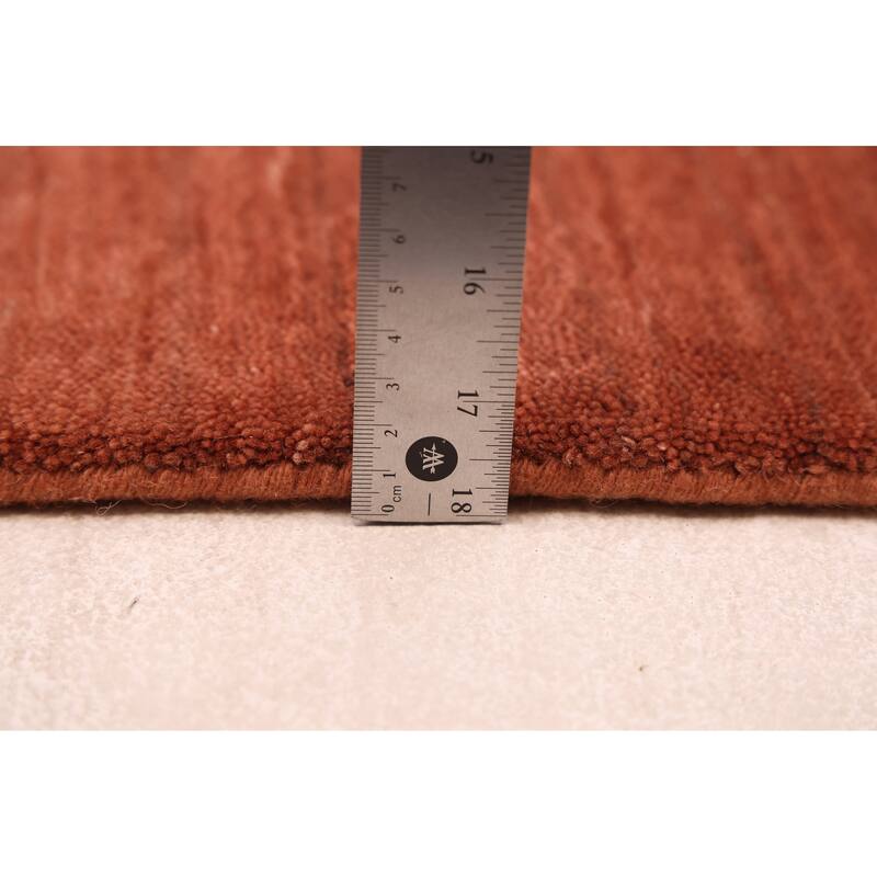 ECARPETGALLERY Hand Loomed Kashkuli Gabbeh Copper Wool Rug - 4'10 x 7'10